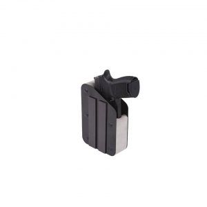 BenchMaster Two Gun Pistol Magnetic Strip Rack - Gun Safe Storage For Handguns